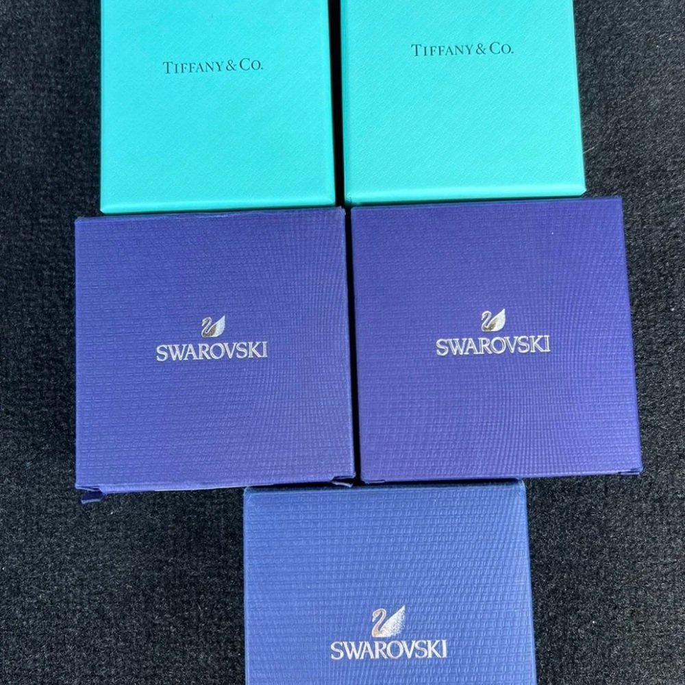 Tiffany and Swarovski boxes